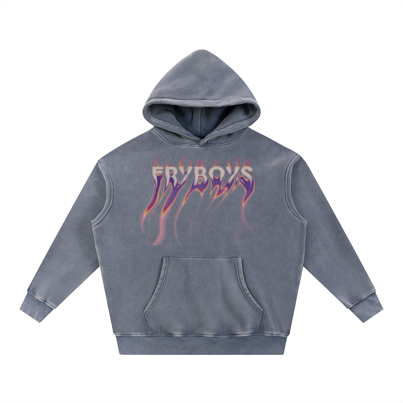Fryboys Snow Wash Fleece Oversize Hoodie