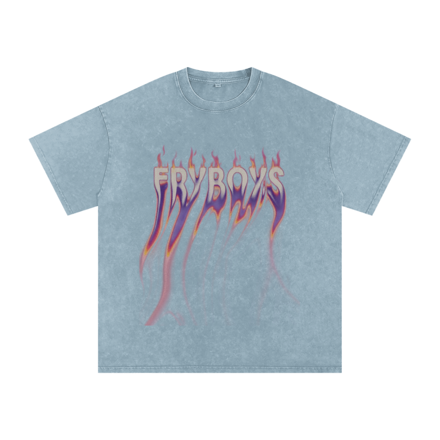 Fryboys Snow Washed Oversized Cotton T-Shirt