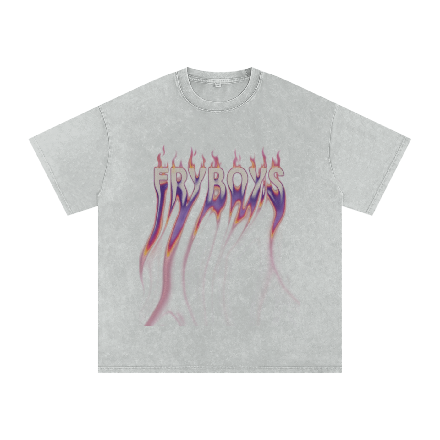 Fryboys Snow Washed Oversized Cotton T-Shirt