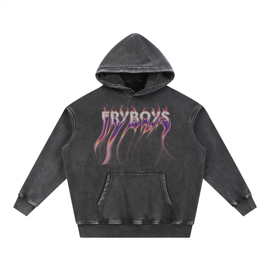 Fryboys Snow Wash Fleece Oversize Hoodie